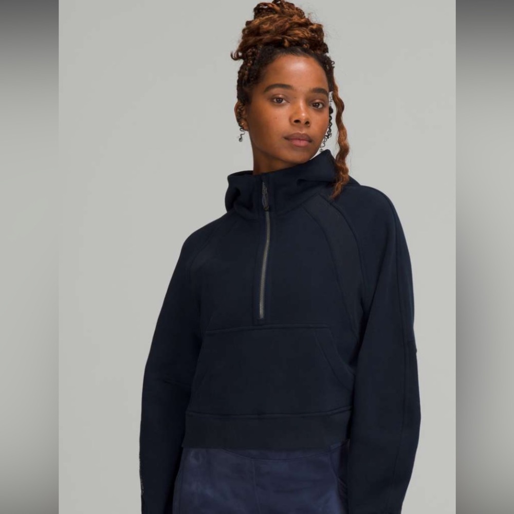 Lululemon Scuba Oversized 1/2 Zip Hoodie - True Navy